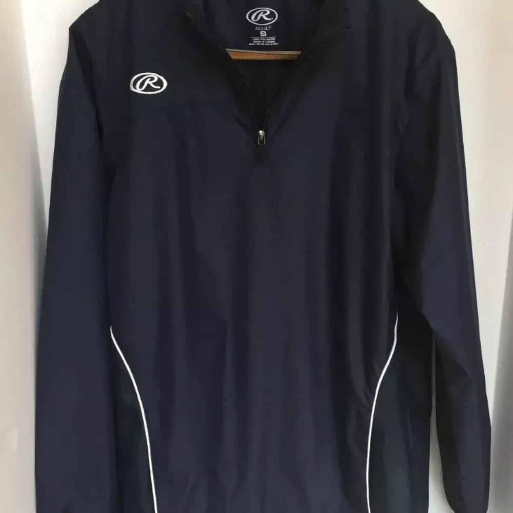Rawlings pullover jacket navy adult small